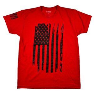 Rags of Honor Red and Black Battle Flag Dri Fit Tee